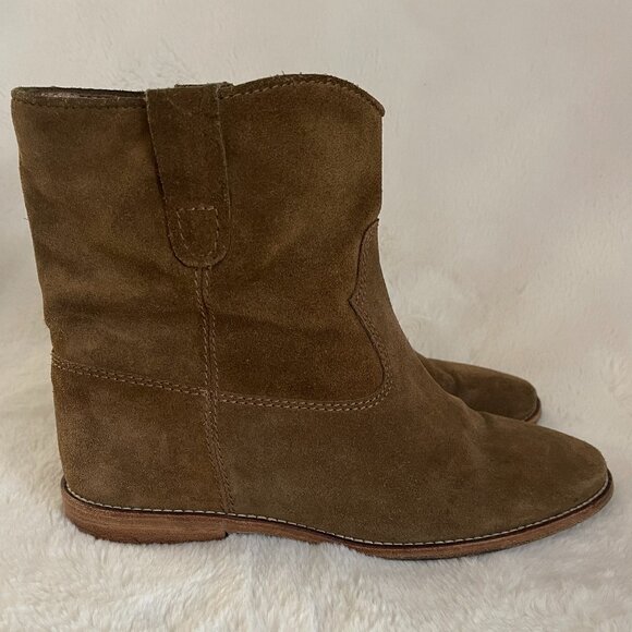 Isabel Marant Crisi Brown Suede Ankle Boots Size: EU 38 US 7.5 - Picture 7 of 15